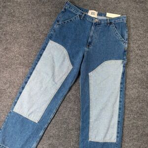New BDG Urban Outfitters Nitro Patchwork Carpenter Jeans‎ 36x34 Baggy Skater Y2K